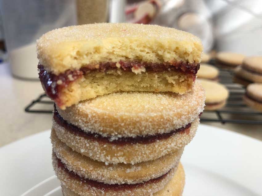 Almond-Raspberry Sandwich Cookies