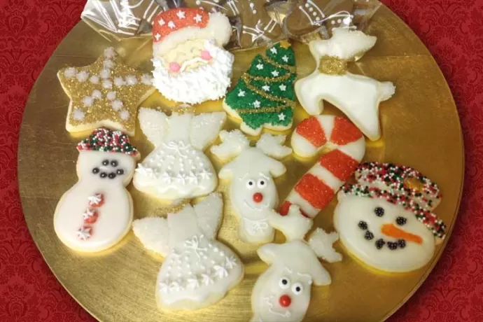 Plate of Christmas Cookies