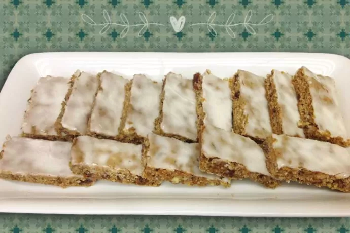 Lemon-Glazed Persimmon Bar Cookies