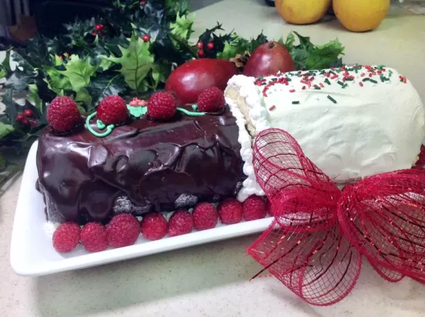 Chocolate and Vanilla Roll Cakes