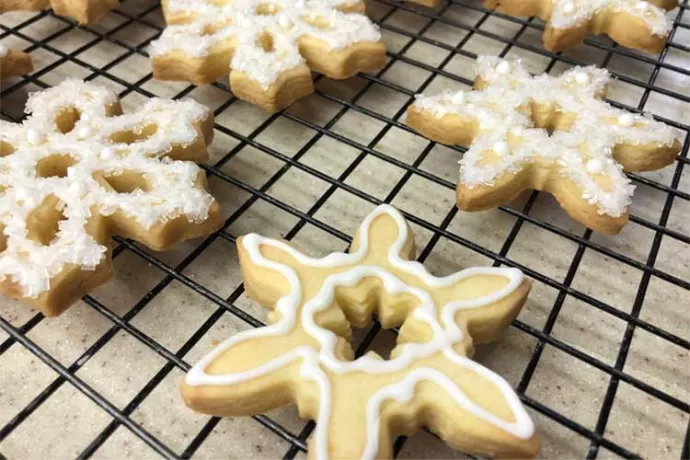 Shortbread Snowflakes