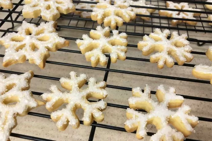 Shortbread Snowflakes