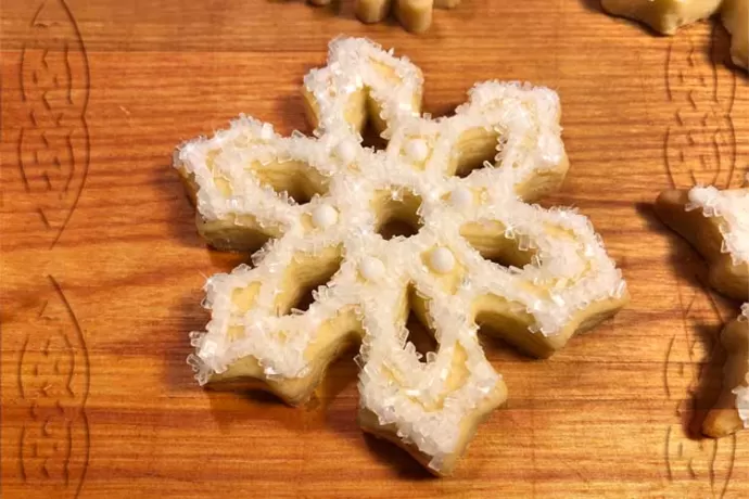 Shortbread Snowflakes