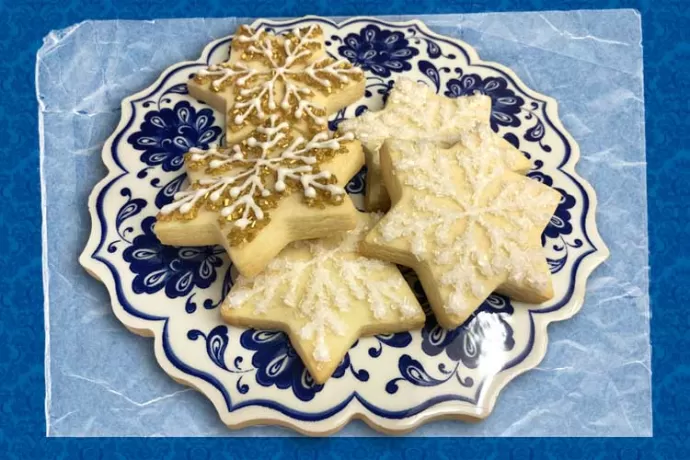 Simple Snowflake Cookies