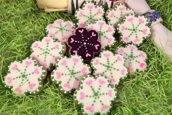 Flower cookies