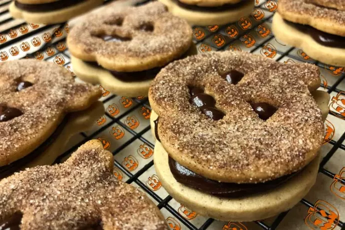 Chocolate-filled pumpkins