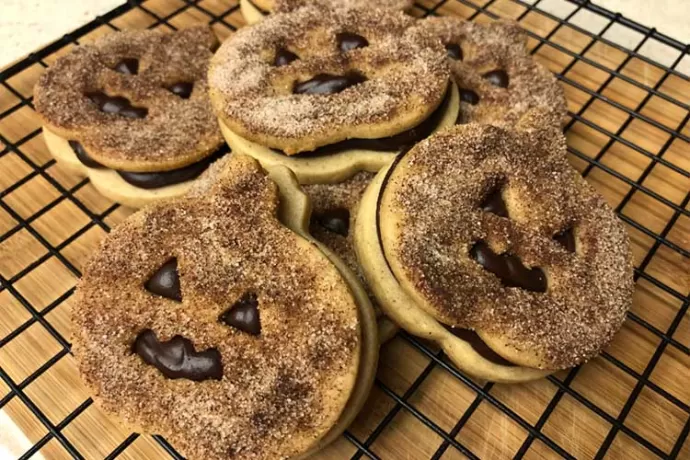 Chocolate-filled pumpkins