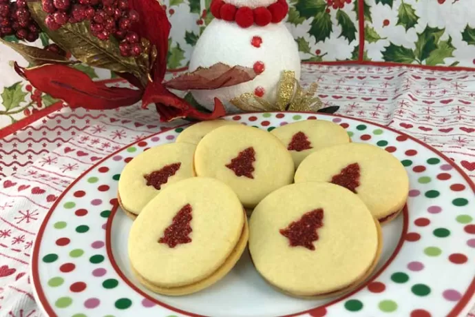 Raspberry-filled Sandwich Cookies