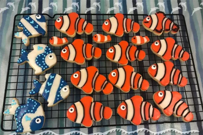 Clownfish cookies